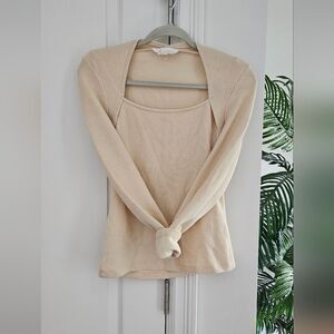 Anthropologie Beige Knit Top